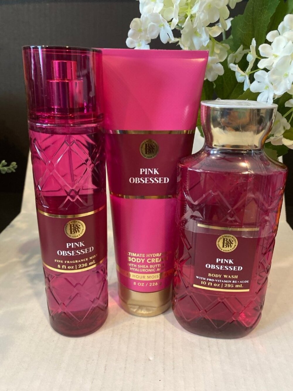 New Bath & Body Works "Pink Obsessed” New 3-Pc Set